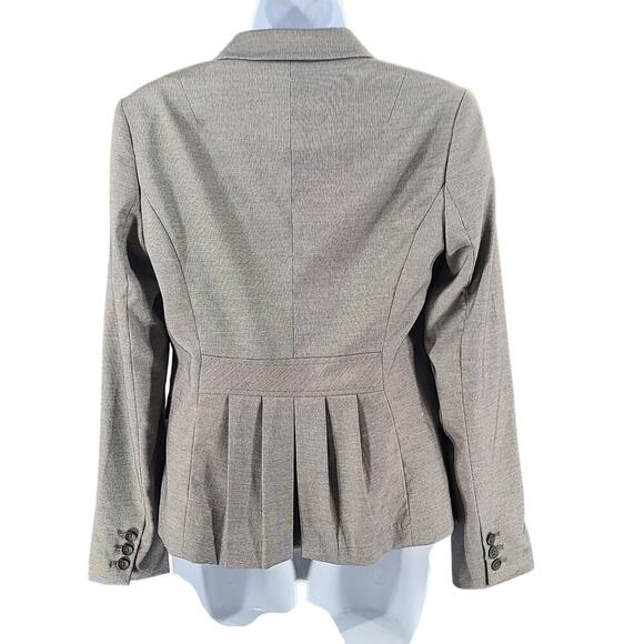 Banana Republic womens Blazer micro dot pattern Grey/ black Size 2 Office career - Picture 2 of 8